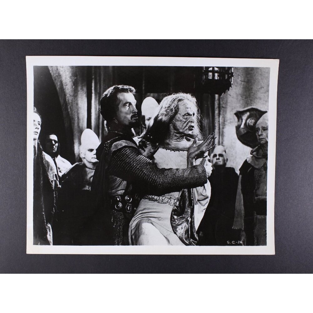 1962 The Magic Sword 8 x 10" movie still, vintage press card, original vintage
